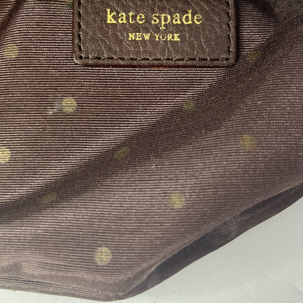 Kate Spade New York Purple Brown Wristlet Clutch Pouch - Picture 8 of 16